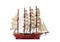 Barque ship gift craft model wooden