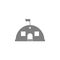 Barracks, military tent icon