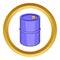 Barrel for gasoline icon