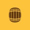 The Barrel icon. Cask and keg, beer, Barrel symbol. UI. Web. Logo. Sign. Flat design. App. Stock