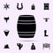 barrel icon. wild west material icons universal set for web and mobile