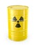 Barrel with radioactive symbol