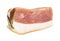 barrel salted Salo with pork meat isolated