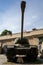 Barrel of Soviet tank IS-2 from World War 2 displayed at open-air museum