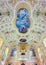 Barrel-vaulted ceiling in St. Michael and All Angels Church, Worcestershire, England.