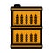 Barrel With Wheat Symbols Icon