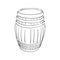 Barrel, wine, element for design, hand drawing, vector. barrel, vector sketch illustration