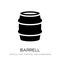 barrell icon in trendy design style. barrell icon isolated on white background. barrell vector icon simple and modern flat symbol
