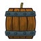 Barrels with gunpowder isolated illustration