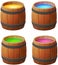 Barrels of honey, wine and magic potions