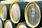 Barrels of wine