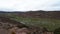 Barren and desolate landscape of Salar de Surire