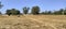 Barren land  under blue sky