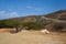 Barren landscape in Aruba`s Arikok National Park Landscape