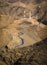 Barren landscape with winding road