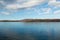 Barren and moon like landscape on island Pag, Croatia