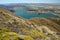 Barren slopes above lake Wanaka, New Zealand