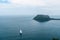 Barrenjoey Head Lighthouse in misty weather.