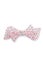 Barrette with pink flowers on a white background