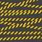 Barricade tape. For Physical Hazards. Tape for warn or catch the attention. Tape containing a possible hazard.