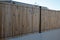 barrier brown wooden high fence private house suburb wood protect home