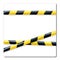 Barrier tape yellow and black