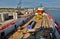 Barry Beach Marine Terminal Victoria, the main deck of a work vessel