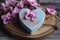 Bars of handmade natural soap with herbs and flowers, Valentine\\\'s day gift, AI Generated