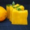 Bars of natural orange soap