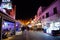 Bars in the old town at night, Albufeira.