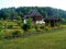 Barsana monastery from Barsana village in Maramures Romania