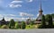 Barsana monastery complex in Maramures Romania