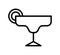 Bartender accessory flat line icon. Barman stuff, glasses, drinks. Outline sign for mobile concept and web design, store