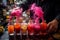 Bartender Crafting Exquisite Molecular Cocktail. AI Generated