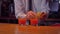 Bartender pouring cocktails on counter