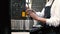 Bartender pouring draught beer