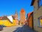 Barth Dammgate and church, an old town on the Bodden