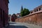 Barth, Germany  21 June 2021,  The town of Barth with the steeple of the Protestant church St. Marien