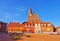 Barth market square and church, an old town in Germany