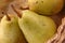 Bartlett pears horizontal