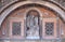 Bas-relief arch over the gate to the Saint Mark`s Basilica in Venice