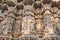 Bas-relief in famous ancient Ranakpur Jain temple in Rajasthan, India