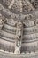 Bas-relief at famous ancient Ranakpur Jain temple in Rajasthan, India