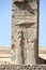 Bas-relief with king walking under an umbrella, Persepolis, Iran