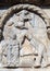 Bas-relief of Maestro Nicolo` 12th century, group to the right of the door of the Basilica of St Zeno in Verona