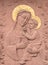 Bas - relief of Mary and baby Jesus