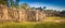 Bas-relief at Terrace of the Elephants . Siem Reap. Cambodia. Panorama