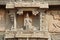 Bas-reliefs in Mahanavami Dibba - The Great Platform UNESCO World heritage site in Hampi, Karnataka, India.