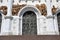 The bas-reliefs of saints at the gates of the temple of Christ the Savior