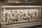 Bas-reliefs on the stones of the sarcophagi of the ancient inhabitants of Byzantium in Istanbul